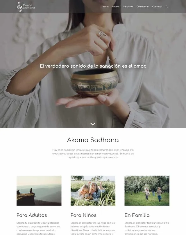Web de akoma (Terápias)