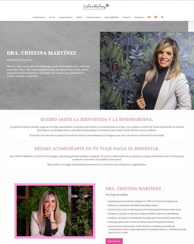 Web de Cristina Martinez (Psicóloga)