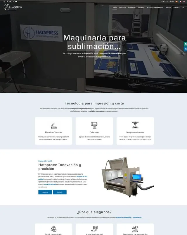 Web de Hatapress (Sublimación)