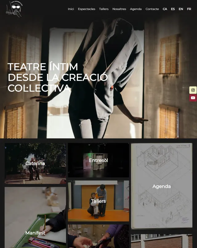 Web de La Dona Calba (Teatro visual y de títeres)