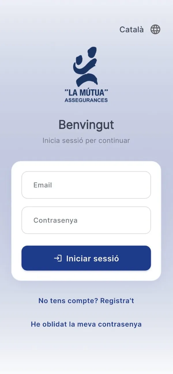 App de Mutua Granollers: el acceso