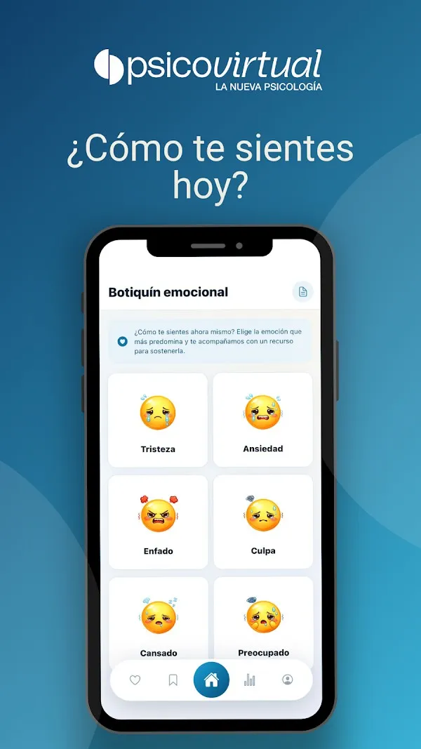 App de Psicovirtual: ¿cómo te sientes hoy?