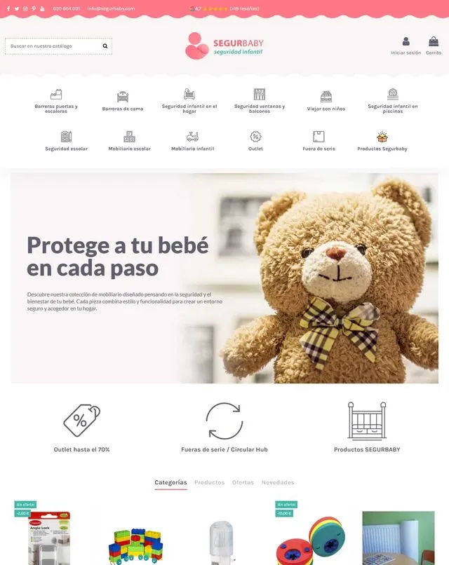 Web de segurbaby (Seguridad infantil)