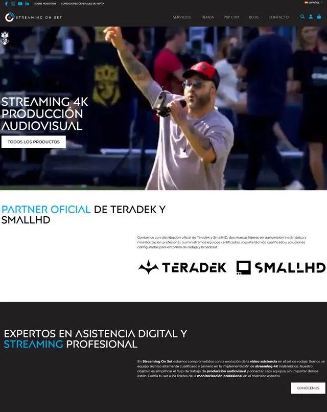 Web de StreamingOnSet (Video streaming)