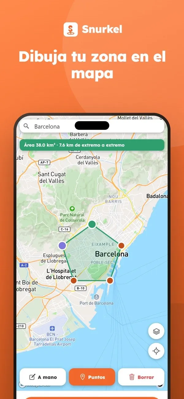 Snurkel: dibuja tu zona en el mapa