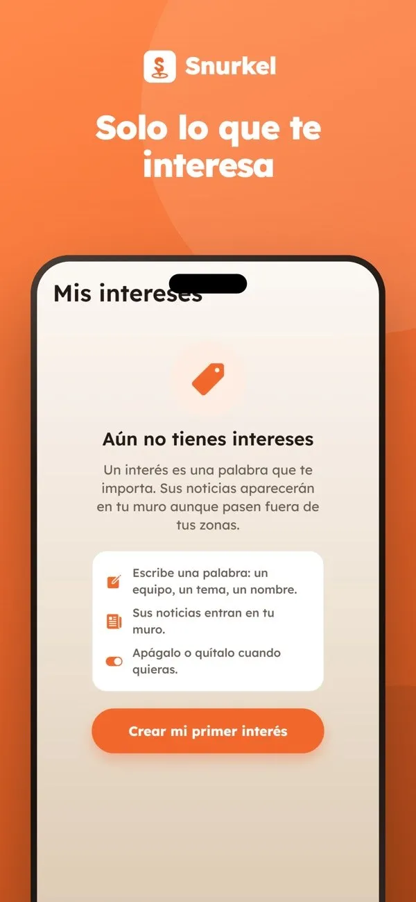 Snurkel: solo lo que te interesa